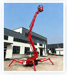 במת הרמה חשמלית חדשה מסוג עכביש 8-24 מטר, פלטפורמה זחלית קומפקטית לעבודות בנייה וטיפול בעצים - Product Image 2