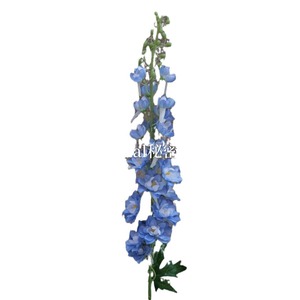 Fleur artificielle Larkspur Secret Garden, bleu soie, décoration de mariage, tige unique, art floral - Product Image 1