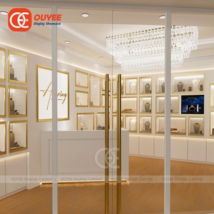 Sang trọng Boutique bán lẻ nội thất khái niệm xoay trang sức hiển thị trang sức cửa hàng hiển thị trang sức hiển thị trường hợp - Product Image 1
