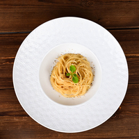 P & T vaisselle Horeca assiettes en gros bol à ramen en céramique service de vaisselle de luxe assiette blanche plats pour la cuisine et la maison