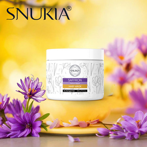SNUKIA vente en gros masque capillaire au safran pour cheveux abîmés traitement réparateur pour le contrôle des frisottis ajouter de la brillance - Product Image 1