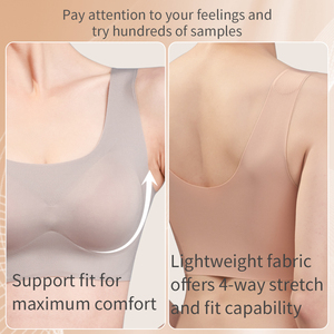 Reggiseno Senza Ferretto Ultra Confortevole con Logo Personalizzato, Taglie M-4XL Plus Size, Senza Cuciture, Vestibilità Sicura per Seni Più Grandi, Vendita all'Ingrosso - Product Image 2