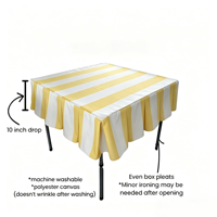 Nappe en toile à volants rayée rose et noire 55*55 pouces, couverture de table carrée pour Mahjong, idéale pour les soirées de jeu – Vente en gros depuis la Chine