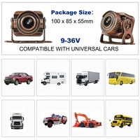 Boîtier en métal bronze au design unique Caméra de vidéosurveillance à vue nocturne robuste Caméra de camion extérieure AHD 1080P