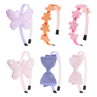 Nouvel ensemble de bandeaux pour cheveux en forme de cœur, mignon et tendance, avec nœuds créatifs pour enfants