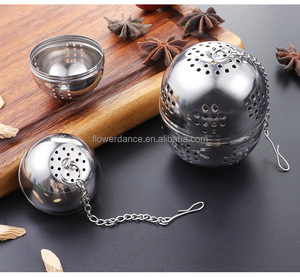 Boule à thé en maille d'acier inoxydable 4.5cm/5.5cm/7cm/9cm infuseur à thé avec chaîne LB2730 - Product Image 3