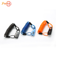 Verrou de casque de vélo Jinta 4*120cm pour la prévention du vol et la sécurité, câble en acier de sécurité, serrure à combinaison à 3 positions