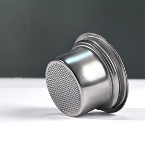 Bol filtrant à café en acier inoxydable, 58mm, monocouche, non pressurisé, pour accessoire de machine à café, utilisation pour quatre personnes - Product Image 1