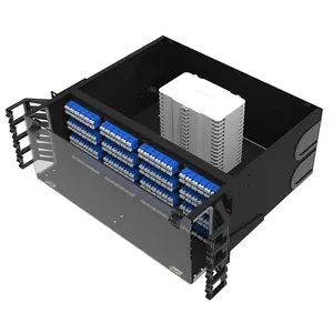 OEM Customizable Logo 1U 72F Upper Flip Design 3 Section Slide Rack Mount Fusible Optical Fiber Patch Panel