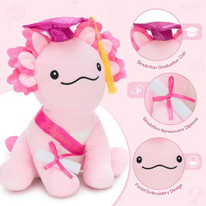 Peluche Axolotl de 8 pouces personnalisée de haute qualité, cadeaux de remise de diplôme mignons pour les garçons et les filles diplômés, souvenir de remise de diplôme - Product Image 3