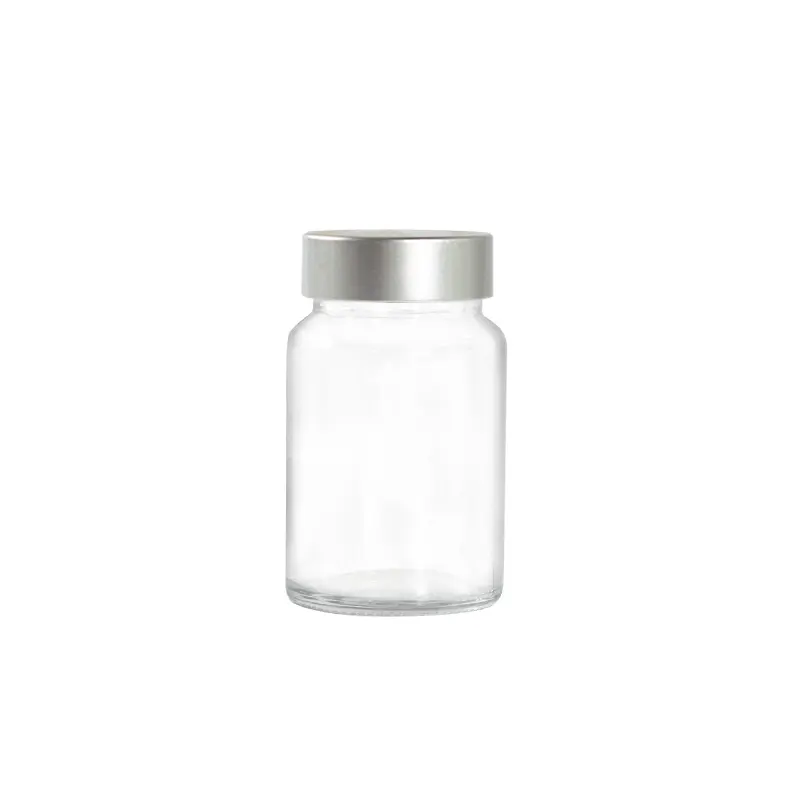 75 мл витаминные таблетки Лекарственная упаковка бутылка фармацевтическая прозрачная стеклянная бутылка медицинские продукты контейнер