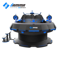 JAMMA VR UFO, máquina de juego VR de rotación de 360 grados, equipo grande, simulador de juegos de realidad virtual de 5 asientos
