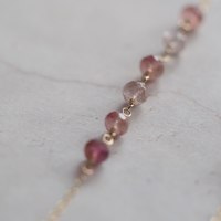 Bracelet de chaîne perlé en cristal de guérison délicat fait à la main pierre naturelle femmes accessoires plaqué or résistant à l'eau et au ternissement