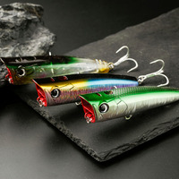 JOHNCOO – leurre de pêche en eau salée, Popper dur de surface, 95mm, 21g