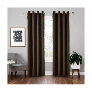 <strong>Windows</strong> <strong>Curtains</strong> for the Living Room Brown, Solid Blackout <strong>Curtain</strong> 100% Polyester Flat <strong>Window</strong> Decoration + Full Light Shading - Product Image 3