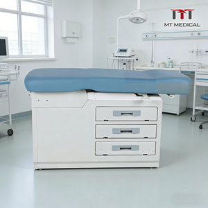 Table d'examen gynécologique <span class=keywords><strong>pliable</strong></span> Hochey Medical avec base en alliage d'aluminium, table d'accouchement - Product Image 1