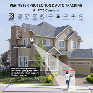 Sistema de seguridad para el hogar H.265 Audio bidireccional Visión nocturna Detección de movimiento en tiempo real <span class=keywords><strong>Zoom</strong></span> 20X Cámara espía IP66 wifi - Product Image 2