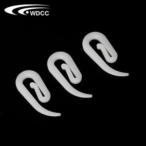 White Pom <b>Curtain</b> <b>Hooks</b> for Ripple Fold <b>Curtain</b> Track Popular Home Decoration Accessories - Product Image 1