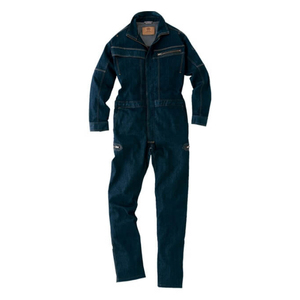 Combinaison de travail en denim extensible léger haute résistance pour hommes, combinaison intégrale de sécurité - Product Image 1