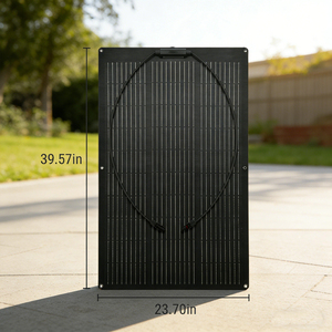 แผงโซลาร์เซลล์ Alecter Solar APH-P146 ประสิทธิภาพ 23% 100 วัตต์ เซลล์ขนาด 182 มม. 12 โวลต์ แบบพกพา งอได้ โมโน สำหรับเรือเดินทะเล แคมป์ปิ้ง และเรือ - Product Image 2