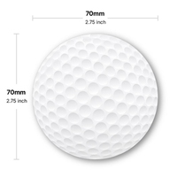 Bloc-notes rond en forme de balle de golf - Papier à notes circulaire créatif pour le bureau et les études - Autocollant pour messages