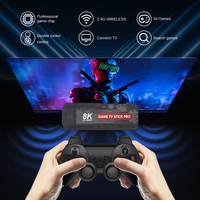 Consola de Videojuegos Portátil Game Stick con Sistema Dual, Salida 8K HD Compatible con TV, Consola de Juegos Retro Clásica, 64 GB con 10000 Juegos