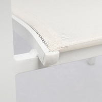 Chaise à écharpe empilable en acier, fauteuil d'extérieur, chaises de jardin, meubles d'extérieur, chaises à empiler