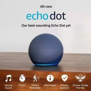 Altavoz Inteligente con Voz <span class=keywords><strong>Alexa</strong></span> de <span class=keywords><strong>5</strong></span>.ª Generación para <span class=keywords><strong>Echo</strong></span> <span class=keywords><strong>Dot</strong></span> <span class=keywords><strong>5</strong></span>.ª Generación, Compatible con Aplicaciones de Altavoces Inteligentes, Diseño de Plástico - Product Image 3