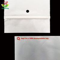 Bolsas biodegradables con cierre de polietileno y cremallera, logo personalizado, para anteojos, esmerilado, ziplock