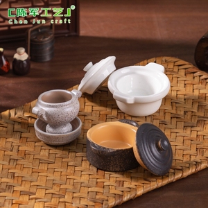 Weijin จานหม้อดินแบบจิ๋วบ้านตุ๊กตาอุปกรณ์ตกแต่ง DIY ขนาดเล็กภูมิทัศน์ขนาดเล็ก - Product Image 4