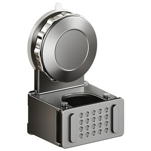 Support mural rectangulaire pour balai à ventouse Wolf Warrior, sans perçage, gain de place, rangement pour salle de bain - Product Image 1