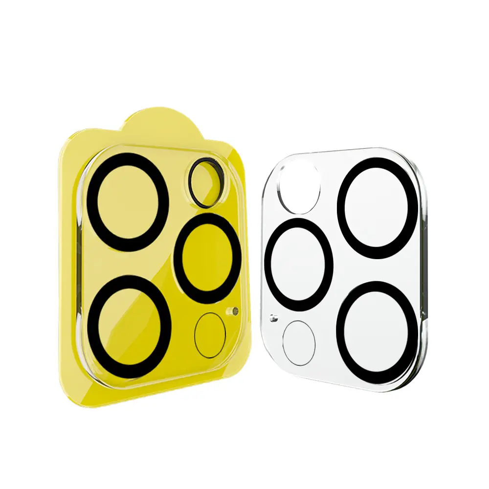 Protector de pantalla de cristal para lente de cámara al por mayor de fábrica para iPhone 14 pro Max Protector de cámara iPhone 15 pro Max Protector de lente