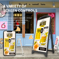 Pantalla LED para Exteriores de Alto Brillo P2.5mm, Quiosco de Señalización Digital Móvil con Batería, Cartel LCD Publicitario