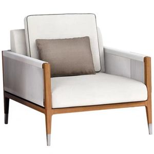 الأكثر مبيعًا أرائك للحدائق من خشب الساج ، أثاث مقطعي حديث للحبال الخارجية مقاوم للماء - Product Image 2