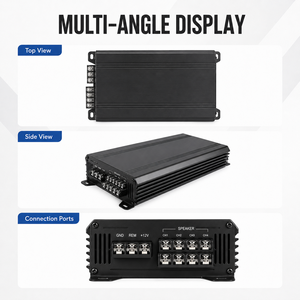 Amplificateur de voiture 4 canaux classe AB 1000W max, amplificateur audio stéréo pour système de haut-parleurs de voiture, service OEM ODM personnalisé E1004 - Product Image 2