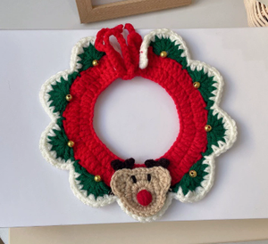 Schöne Haustier Lätzchen für kleine Hunde Halsbänder Krawatte Katzen schal Welpe Bandanas für Katzen Dreieckige Fliege Haustier Strick halsband Hund Lätzchen - Product Image 2