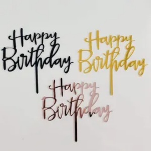 Hot Selling Custom Multi-color Size <b>Baking</b> Decoration Party Birthday Wedding Cake Toppers - Product Image 5