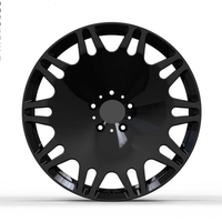 WHEELBOSS Jantes tout-terrain personnalisées avec logo, PCD 5x112, noir mat, forgées en aluminium, plaquées zinc, pour rétrofit/amélioration