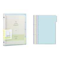 Couverture en PP personnalisée Articles de papeterie A4 A5 B5 Classeur à feuilles mobiles Bloc-notes ligné avec logo Fabrication personnalisable Planificateur Cahier scolaire