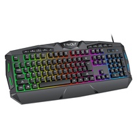 Nouveau Gadget en Promotion : Clavier Gaming Filaire TF390 Ultra Mince et Étanche avec Rétroéclairage LED 104 Touches et Souris – Combo en Stock