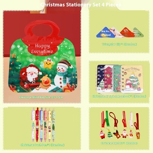 Xu Hướng Các Mặt Hàng Cho Trở Lại Trường Học <span class=keywords><strong>2025</strong></span> Trường Nguồn Cung Cấp Bán Buôn Miễn Phí Vận Chuyển 4Pcs Văn Phòng Phẩm Món Quà Giáng Sinh Thiết Lập Cho Trẻ Em - Product Image 4