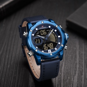 Reloj Naviforce 9172 para Hombre, Reloj de Pulsera de Cuarzo con Correa de Cuero, Reloj Digital LCD, Relojes Deportivos, Reloj Masculino - Product Image 4