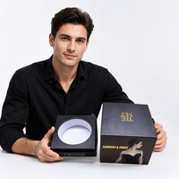Boîte d'emballage personnalisée pour bougie parfumée, écologique, avec revêtement UV doré et logo estampé à chaud, avec support en éponge pour bougie, pour musée