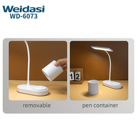 Créativité portable livre étudiant lampe de table led lampe de bureau lampe de chevet avec porte-stylo