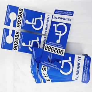 Etiqueta de estacionamiento temporal para oficina de correos, permiso para diferentes estados, diseño diferente, Discapacidad de plástico grueso personalizado - Product Image 3