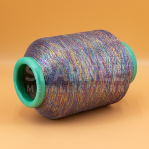 Chất lượng cao Luster sợi dệt kim lurex chủ đề siêu mềm mỏng 40D Polyester kim loại chủ đề dệt MH Loại kim loại sợi - Product Image 5