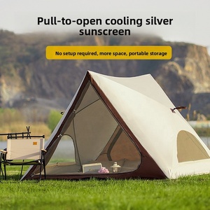Carpa de Playa Portátil para Acampar al Aire Libre, de Una Habitación, para las Cuatro Estaciones, Totalmente Automática, de Apertura Rápida, con Protección Solar, de Tela Oxford Impermeable - Product Image 1