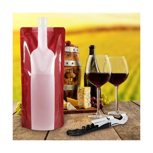 Bolsa Ecológica Personalizada para Bebidas con Boquilla, Capacidad de 750 ml, Bolsa de Viaje de Plástico para Agua o Vino, Bolsa con Boquilla Vertical - Product Image 6