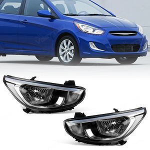 Accessoire de voiture directement de <span class=keywords><strong>l</strong></span>'usine, phare halogène pour <span class=keywords><strong>Hyundai</strong></span> <span class=keywords><strong>Accent</strong></span> 2015 2016 <span class=keywords><strong>2017</strong></span> 2018, kit de feux de jour DRL, ensemble de lampes de conduite, sans ampoule - Product Image 1