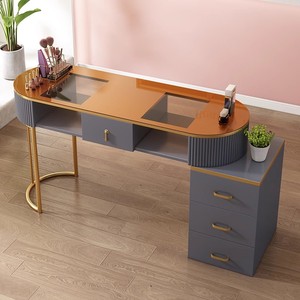 Table de Manucure en Bois avec Armoire de Rangement, Table à Ongles Personnalisée pour Chambre à Coucher – Offre Spéciale Salon de Manucure - Product Image 3